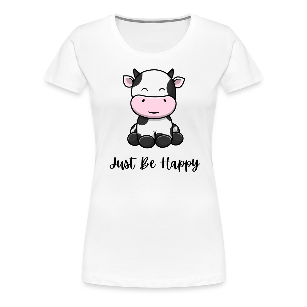 Just Be Happy Tee - white