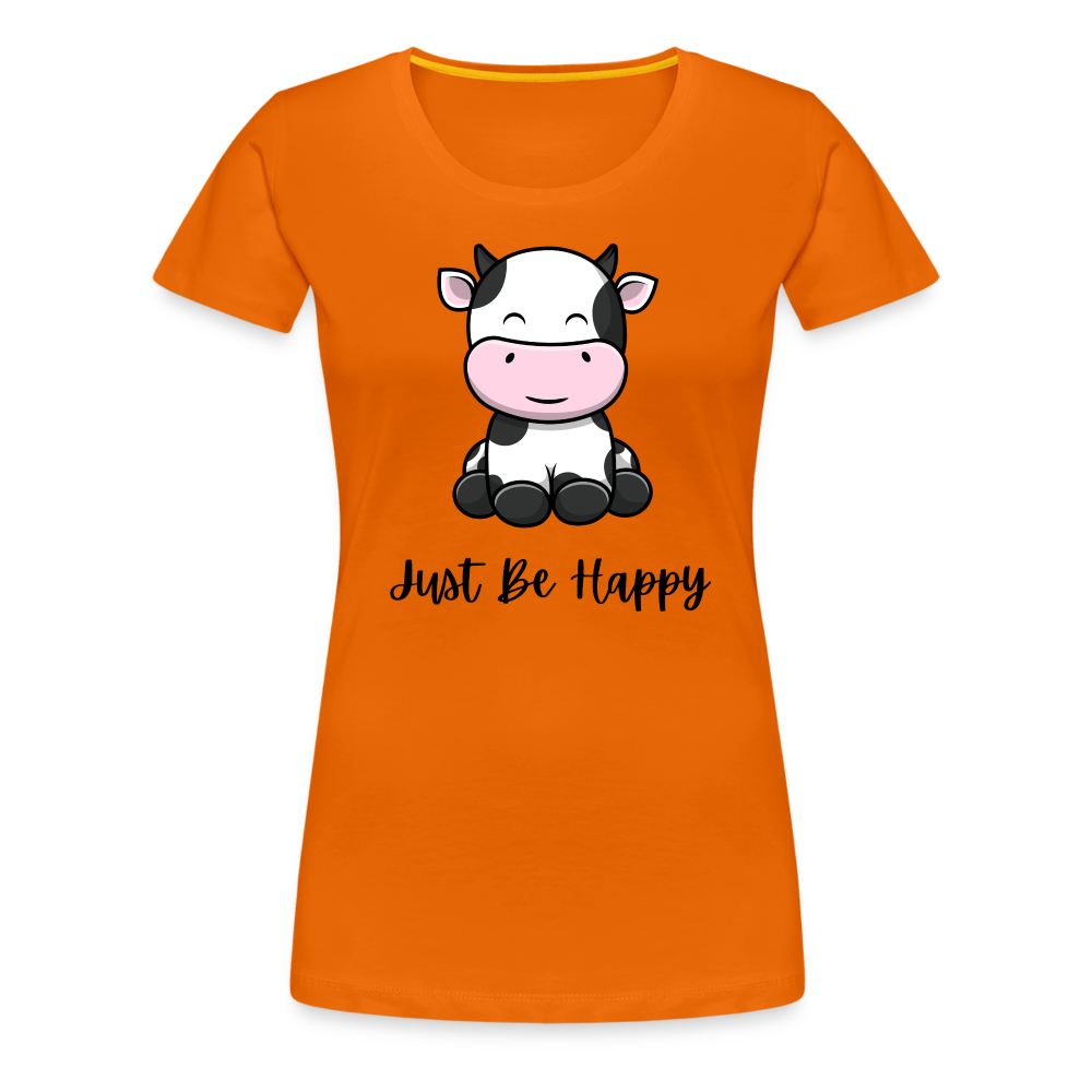 Just Be Happy Tee - orange