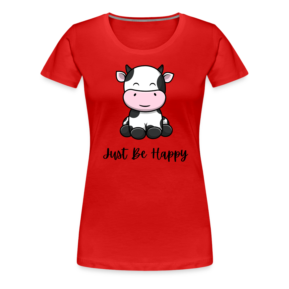 Just Be Happy Tee - red