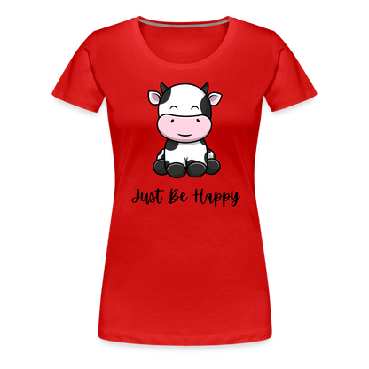 Just Be Happy Tee - red