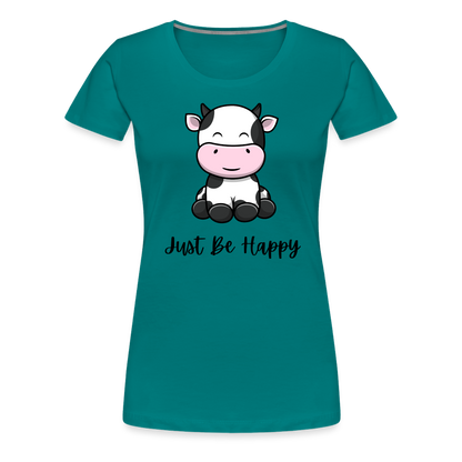 Just Be Happy Tee - diva blue