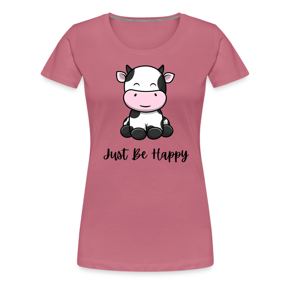 Just Be Happy Tee - mauve