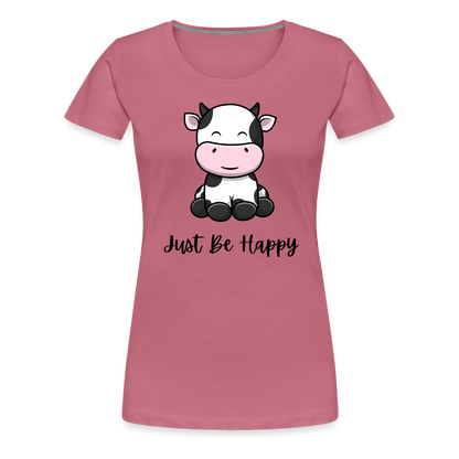 Just Be Happy Tee - mauve