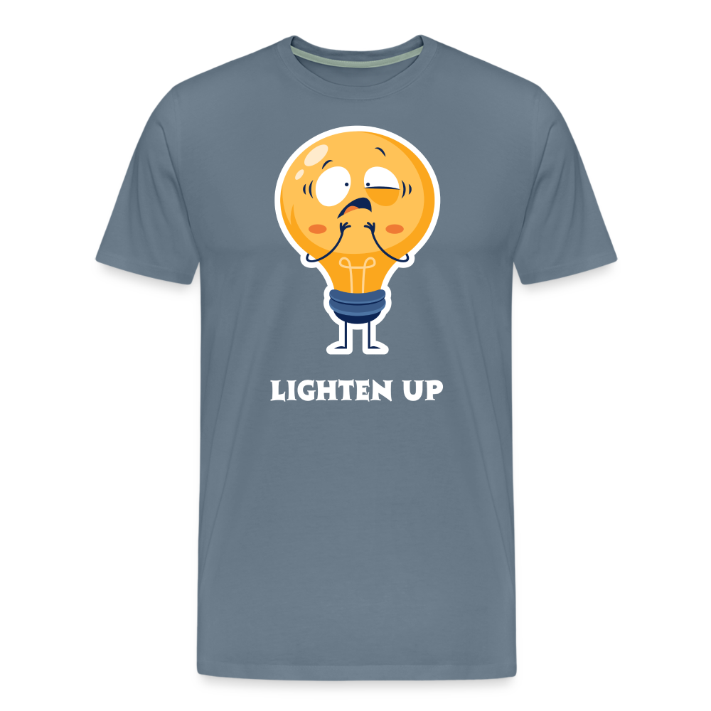 Lighten Up Tee - steel blue