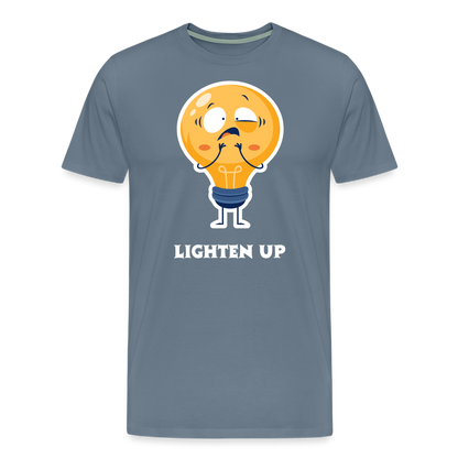 Lighten Up Tee - steel blue