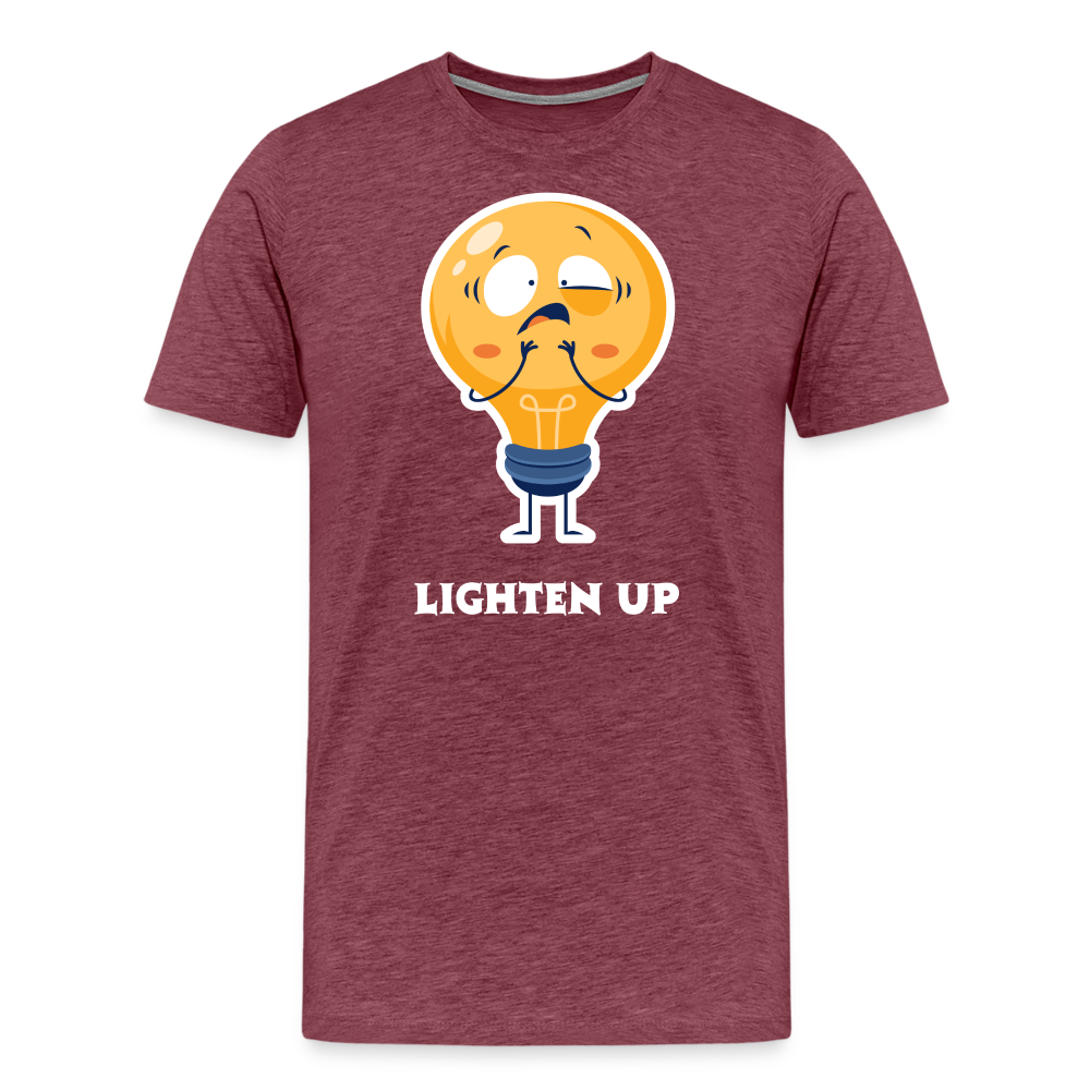 Lighten Up Tee - heather burgundy