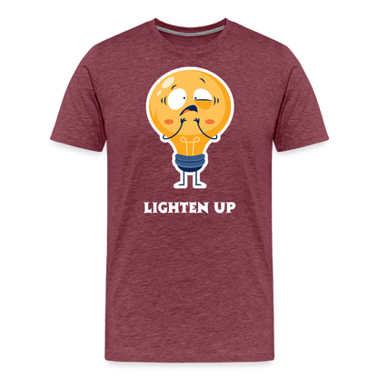 Lighten Up Tee - heather burgundy