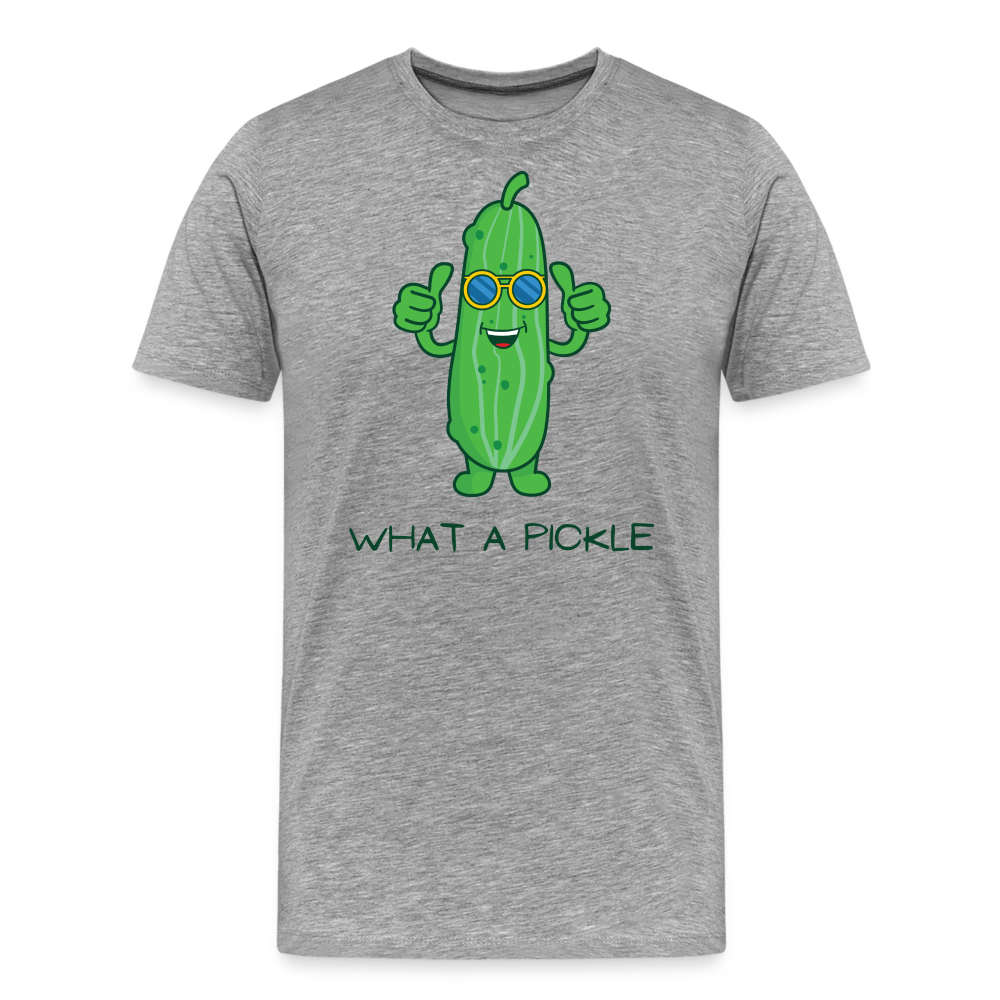 What a Pickle Tee - heather grey