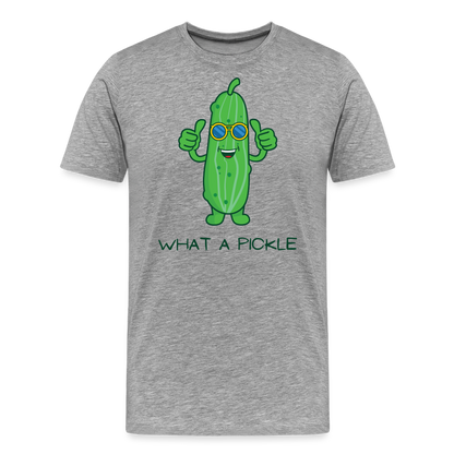 What a Pickle Tee - heather grey