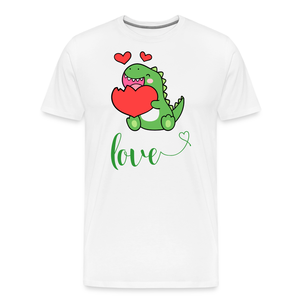 Dino Love Tee - white