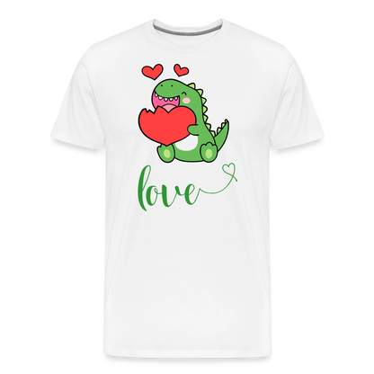 Dino Love Tee - white