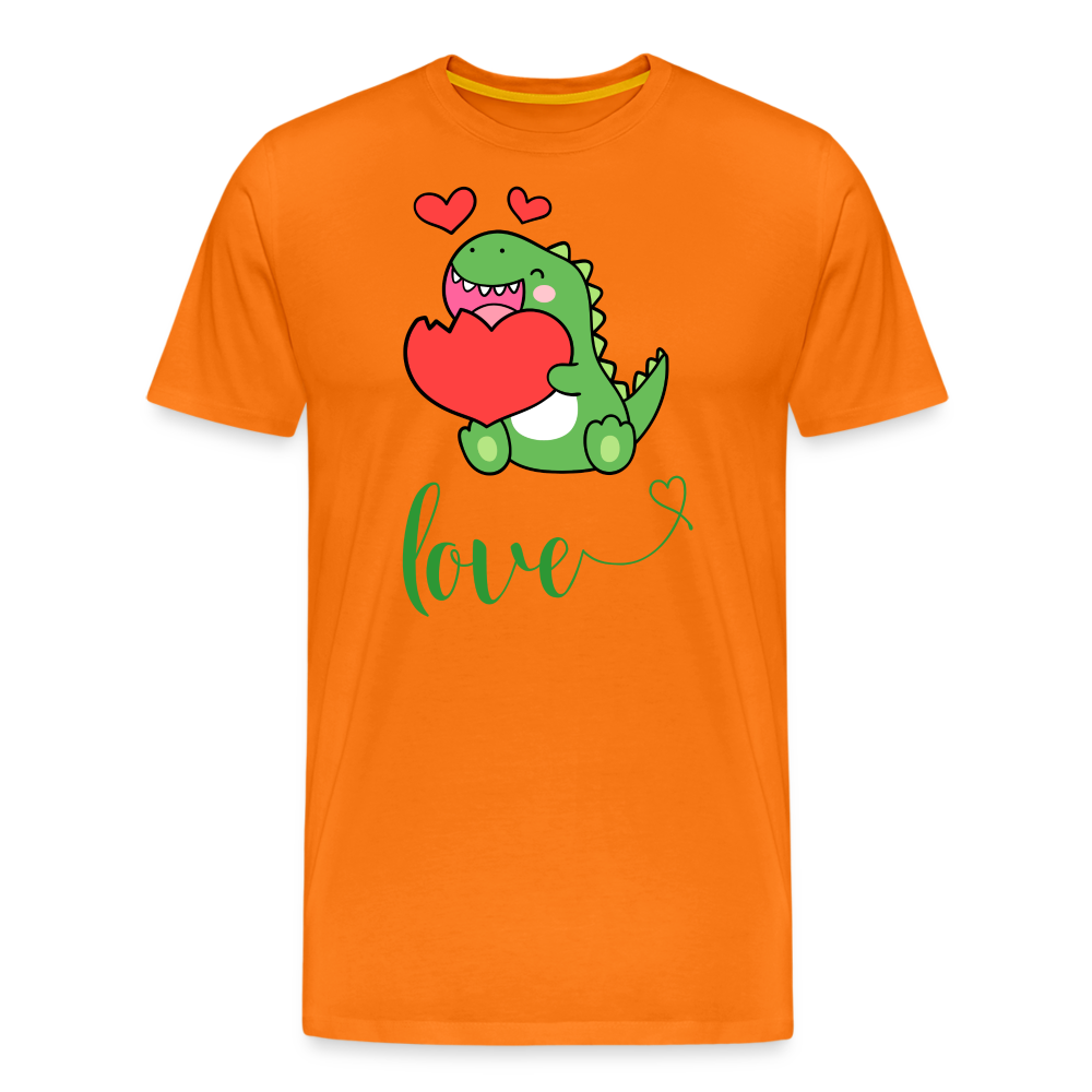 Dino Love Tee - orange