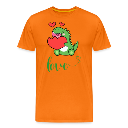 Dino Love Tee - orange