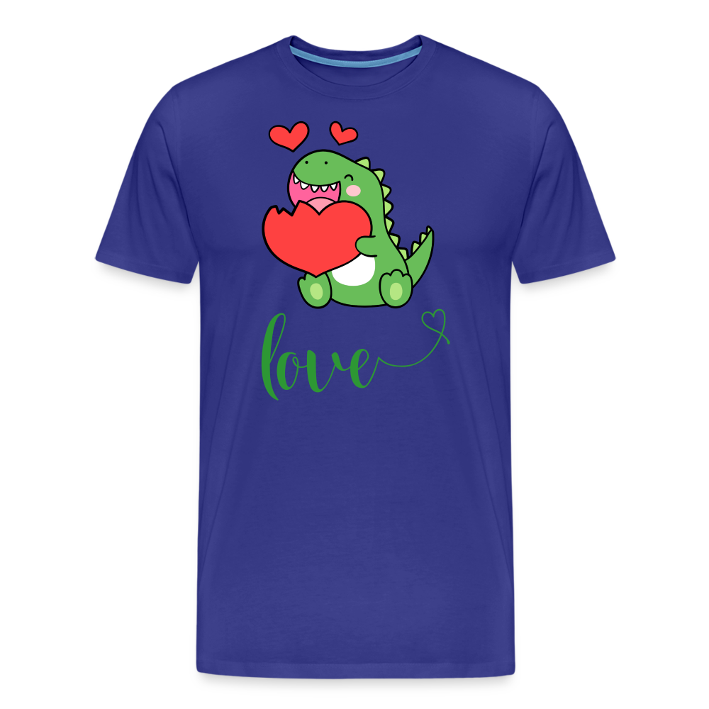 Dino Love Tee - royal blue