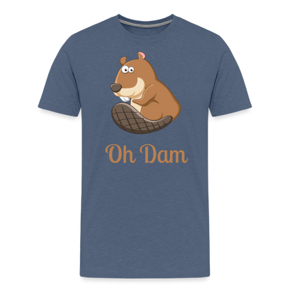 Oh Dam Tee - heather blue