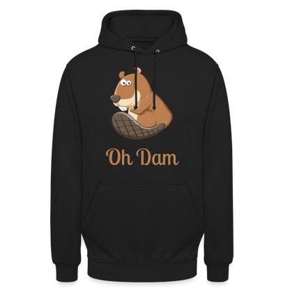 Oh Dam Unisex Hoodie - black