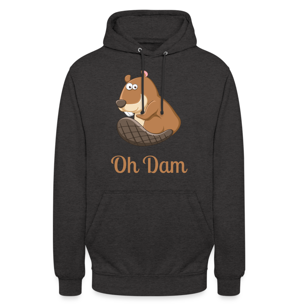 Oh Dam Unisex Hoodie - charcoal grey